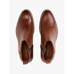 Bottes Chelsea en cuir zippées TOMMY HILFIGER