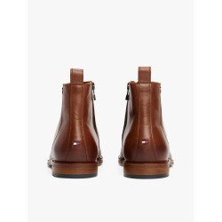 Bottes Chelsea en cuir zippées TOMMY HILFIGER