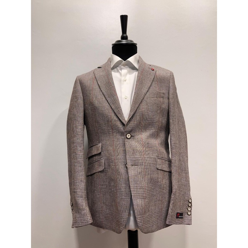 Veste en lin Prince de Galles ATELIER TORINO