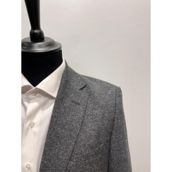 Veste Slim Fit en laine mélangée à micro motif BOSS