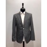 Veste Slim Fit en laine mélangée à micro motif BOSS
