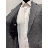 Veste Slim Fit en laine mélangée à micro motif BOSS
