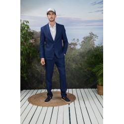 Veste en lin avec coudières VICOMTE A.