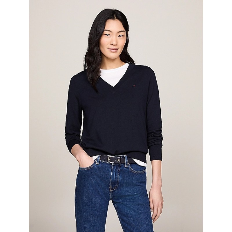 Pull Heritage col en V TOMMY HILFIGER