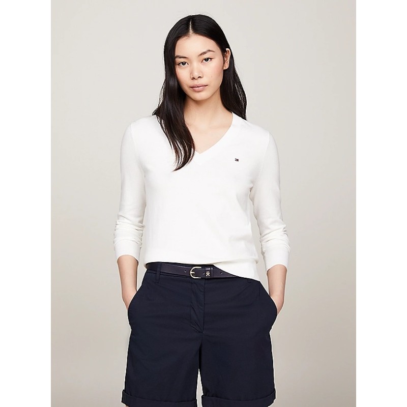 Pull Heritage col en V TOMMY HILFIGER