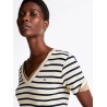 T-shirt ajusté à col en V TOMMY HILFIGER