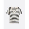T-shirt ajusté à col en V TOMMY HILFIGER