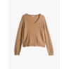 Pull en maille torsadée col en V TOMMY HILFIGER