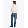 Pull en maille torsadée col en V TOMMY HILFIGER