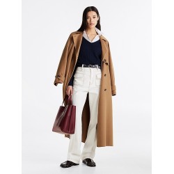 Pull en maille torsadée col en V TOMMY HILFIGER