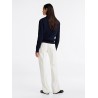 Pull en maille torsadée col en V TOMMY HILFIGER