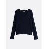 Pull en maille torsadée col en V TOMMY HILFIGER