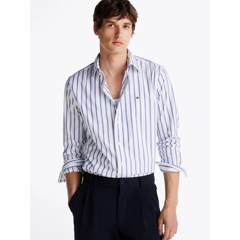 Chemise coupe standard à rayures TH Flex TOMMY HILFIGER