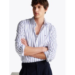 Chemise coupe standard à rayures TH Flex TOMMY HILFIGER