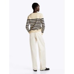 Pull en maille fine à col en V TOMMY HILFIGER