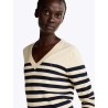 Pull en maille fine à col en V TOMMY HILFIGER