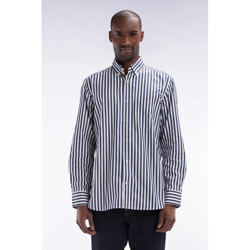 Chemise à rayures bâtons en coton EDEN PARK