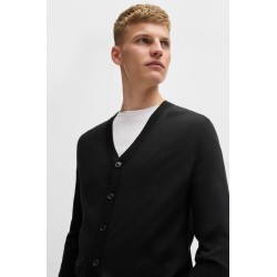 Cardigan en laine mélangée BOSS