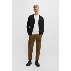 Cardigan en laine mélangée BOSS