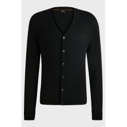 Cardigan en laine mélangée BOSS