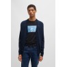 Cardigan en laine mélangée BOSS