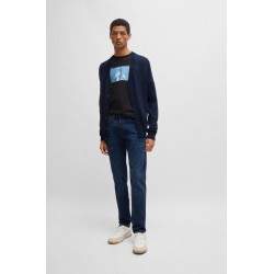 Cardigan en laine mélangée BOSS
