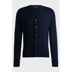 Cardigan en laine mélangée BOSS