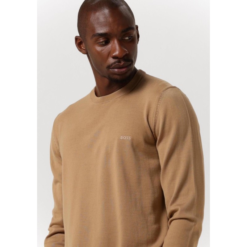 Pull col rond en laine vierge BOSS