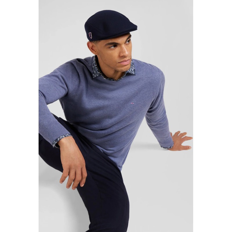 Pull col rond en laine-coton EDEN PARK