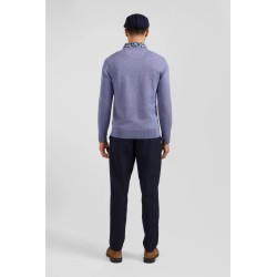 Pull col rond en laine-coton EDEN PARK