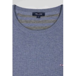 Pull col rond en laine-coton EDEN PARK