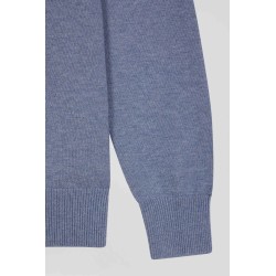 Pull col rond en laine-coton EDEN PARK