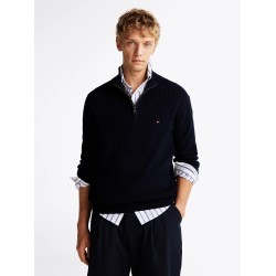 Pull demi-zip chevron TOMMY HILFIGER