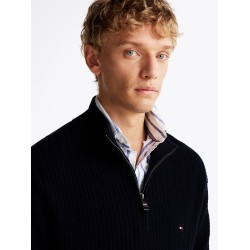 Pull demi-zip chevron TOMMY HILFIGER