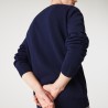 Pull coton uni col V LACOSTE