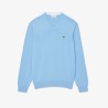 Pull coton uni col V LACOSTE