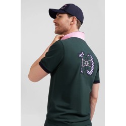 Polo en piqué de coton brodé EDEN PARK
