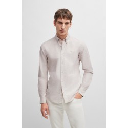 Chemise Slim en Oxford BOSS