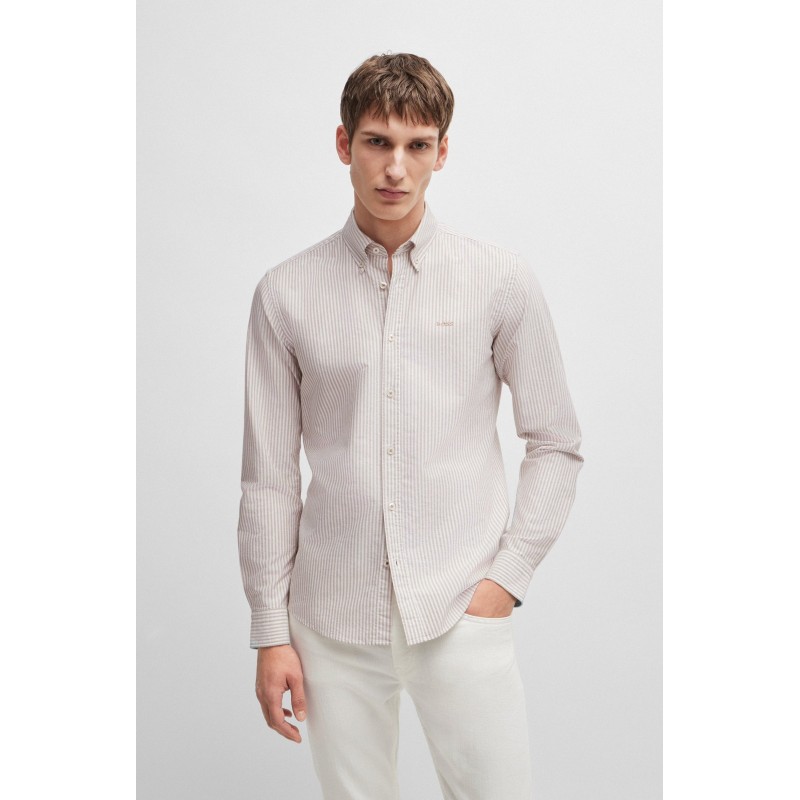 Chemise Slim en Oxford BOSS