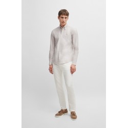 Chemise Slim en Oxford BOSS