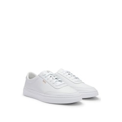 Baskets en cuir logo doré BOSS