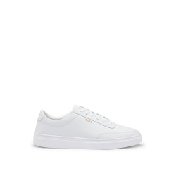 Baskets en cuir logo doré BOSS