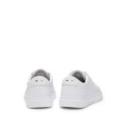 Baskets en cuir logo doré BOSS