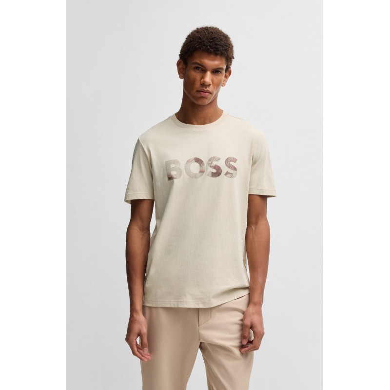 T-shirt en coton avec logo BOSS