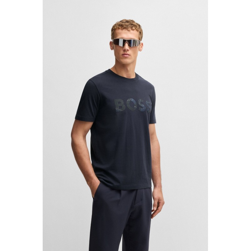 T-shirt en coton avec logo BOSS