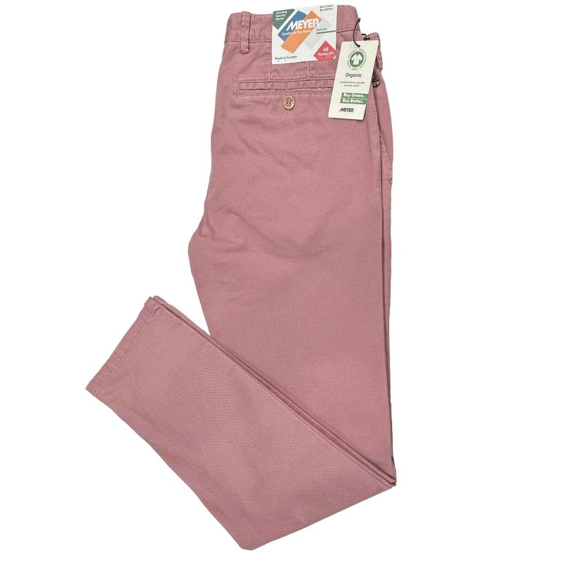 Pantalon chino micro print en coton bio MEYER