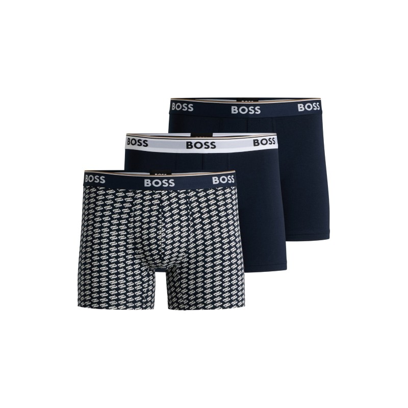 Lot de 3 boxers en coton stretch BOSS