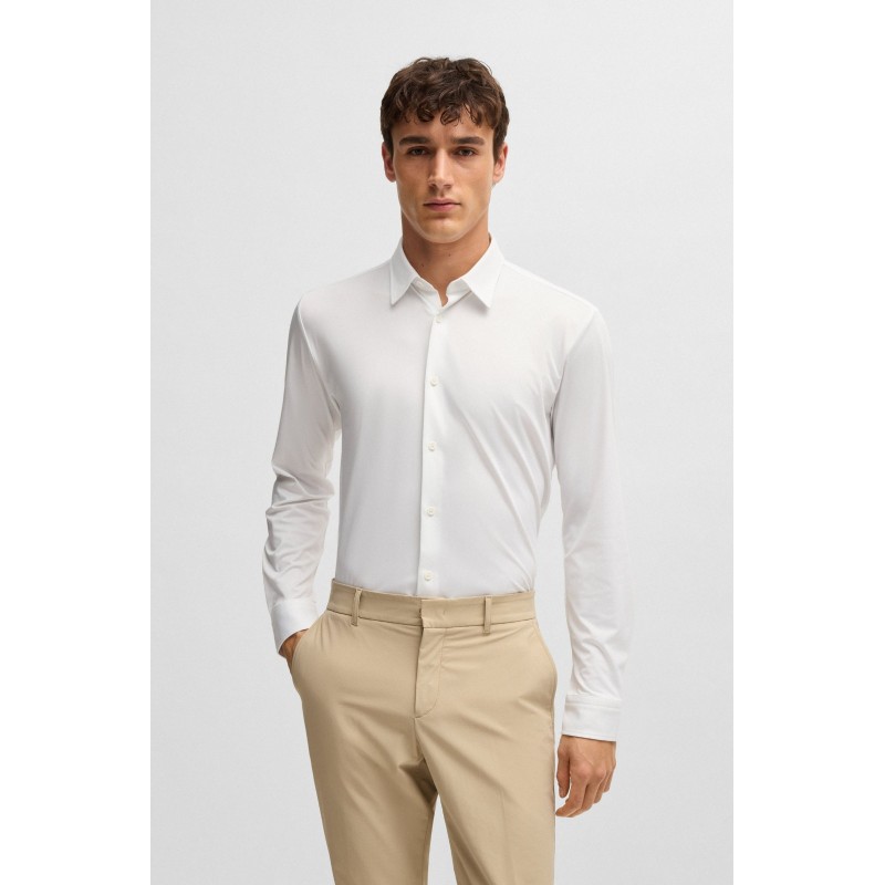 Chemise Slim en tissu stretch BOSS