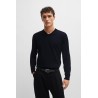 Pull col V en coton BOSS