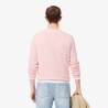 Pull coton uni col rond LACOSTE